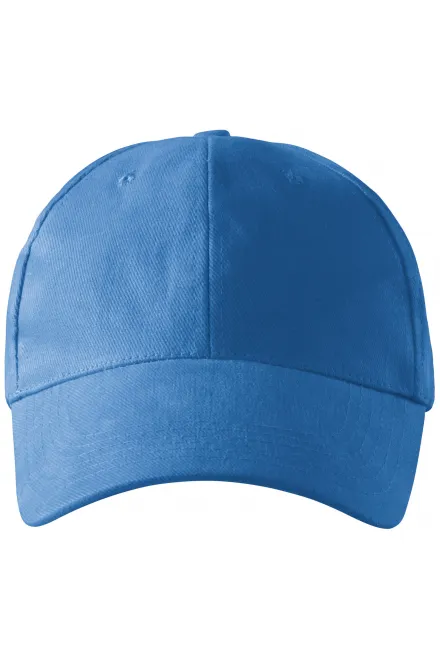 6-Panel-Baseballmütze - hellblau, einstellbar