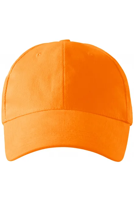 6-Panel-Baseballmütze - Mandarine, einstellbar