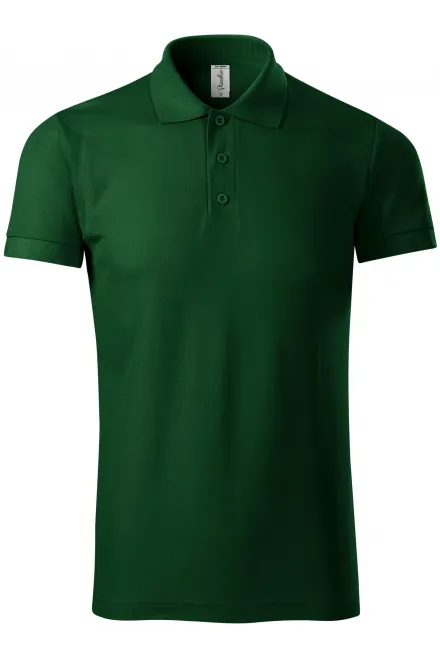 Bequemes Poloshirt für Herren - Flaschengrün, M
