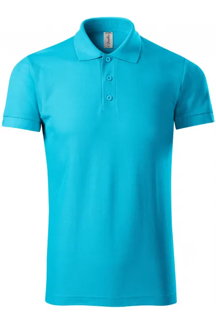 Bequemes Poloshirt für Herren - türkis, M