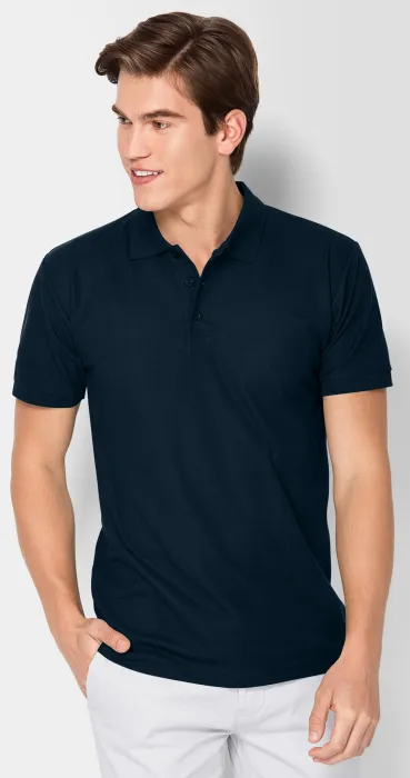 Bequemes Poloshirt für Herren, dunkelblau