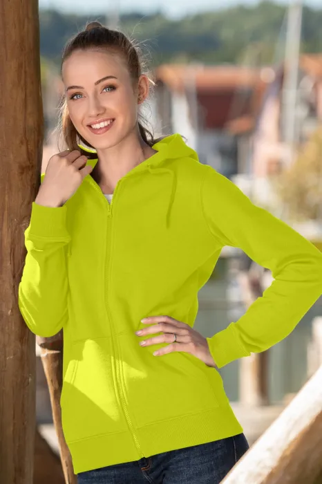 Damen Hoodie mit Kapuze, lindgrün