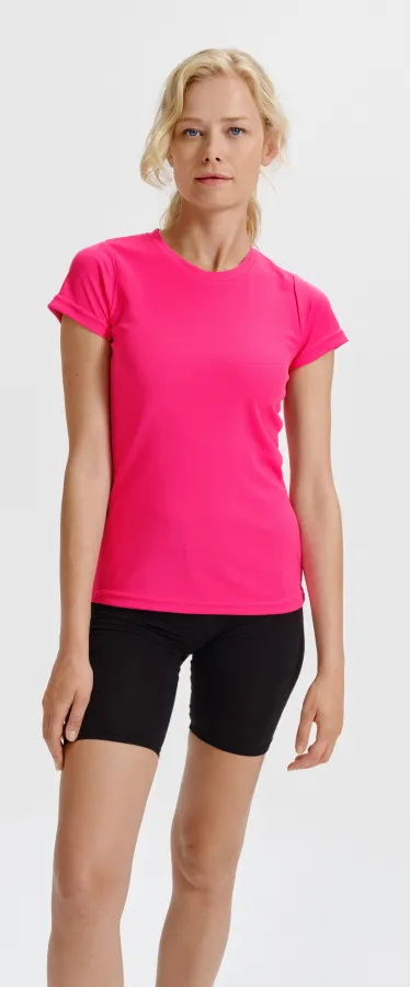 Damen Sport T-Shirt, neon pink Damen Sport T-Shirt, neon pink