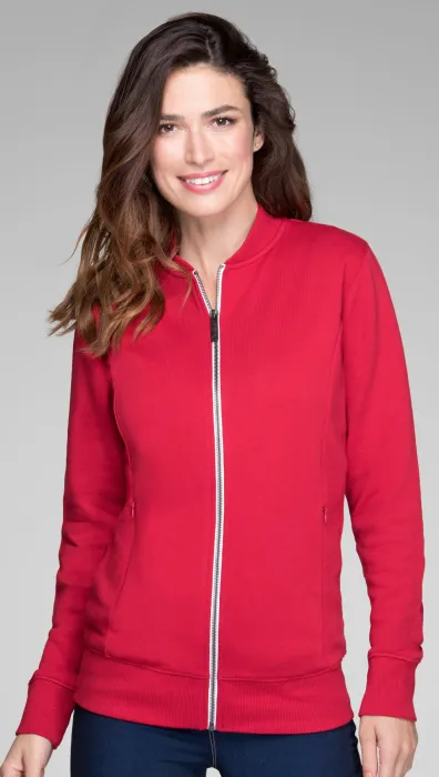 Damen Sweatshirt mit versteckten Taschen, formula red