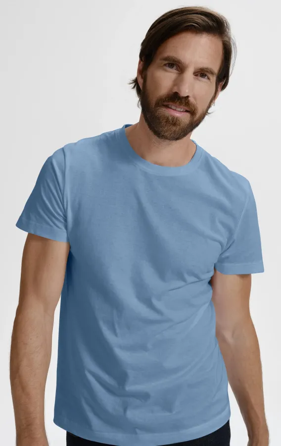Das einfache T-Shirt der Männer, Himmelblau Das einfache T-Shirt der Männer, Himmelblau