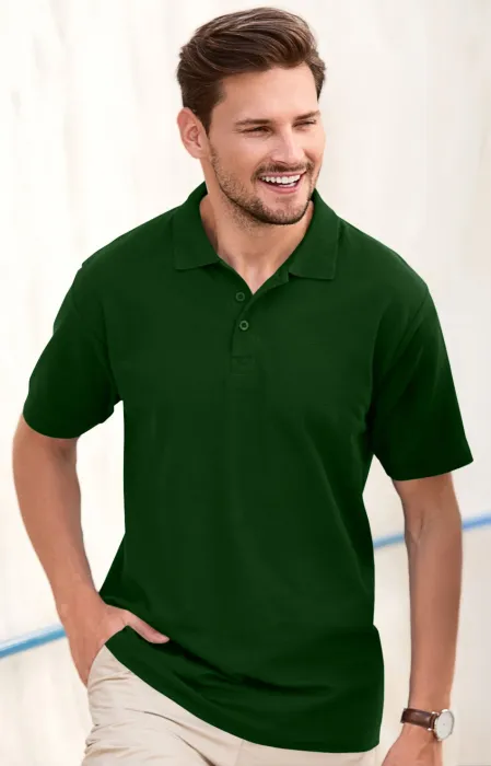 Elegantes Poloshirt für Herren, Flaschengrün