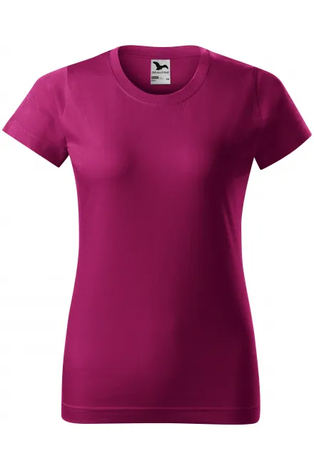Damen einfaches T-Shirt - fuchsie, M