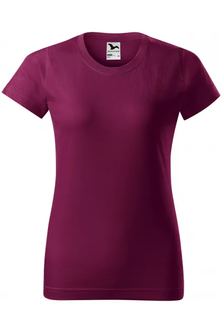 Damen einfaches T-Shirt - fuchsie, M