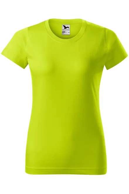 Damen einfaches T-Shirt - lindgrün, M