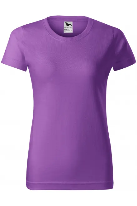 Damen einfaches T-Shirt - lila, M