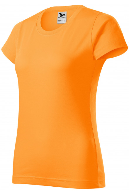 Damen einfaches T-Shirt, Mandarine, orange T-Shirts