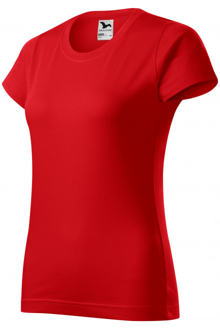 Damen einfaches T-Shirt, rot, Damen-T-Shirts