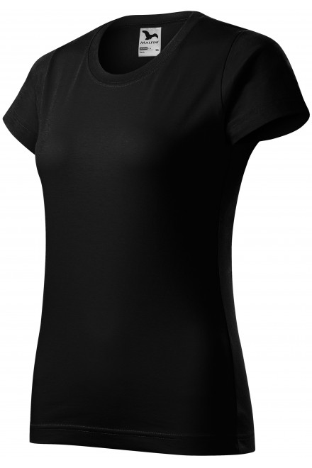 Damen einfaches T-Shirt, schwarz, schwarze T-Shirts