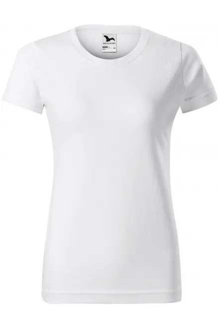 Damen einfaches T-Shirt - weiß, M
