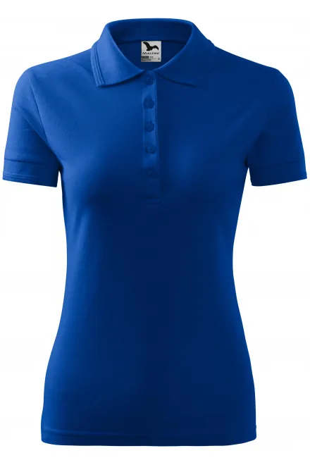 Damen elegantes Poloshirt - königsblau, S