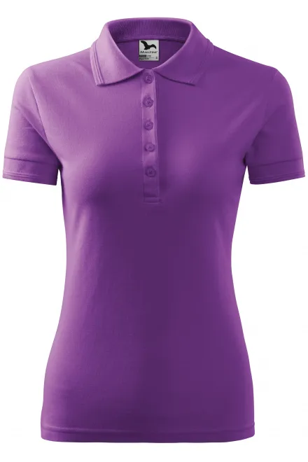 Damen elegantes Poloshirt - lila, S