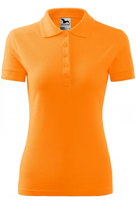 Damen elegantes Poloshirt - Mandarine, S