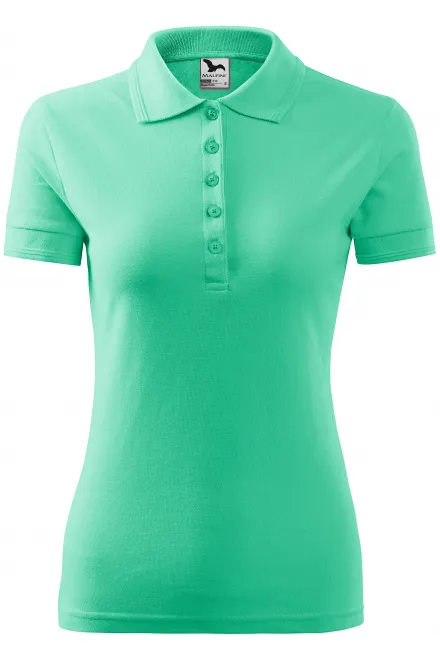 Damen elegantes Poloshirt - Minze, S