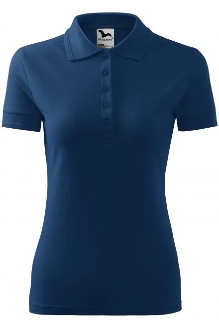 Damen elegantes Poloshirt - Mitternachtsblau, S