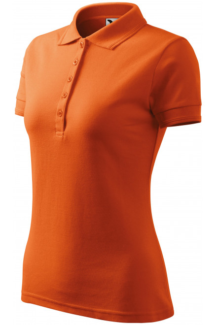 Damen elegantes Poloshirt, orange, Damen-T-Shirts