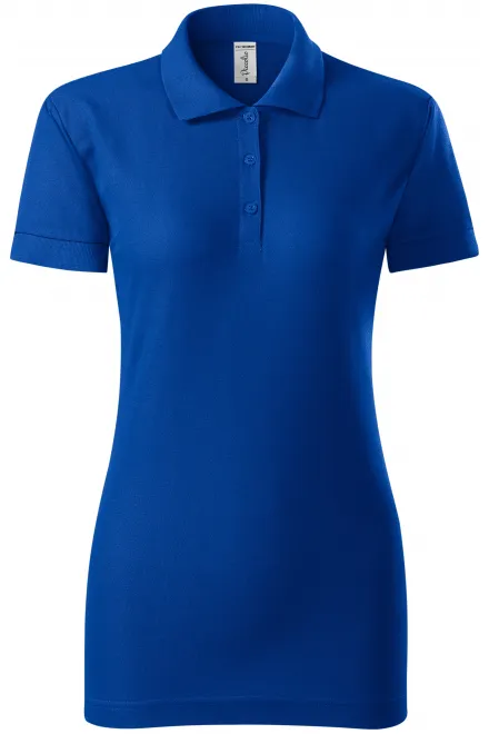 Damen eng anliegendes Poloshirt - königsblau, M