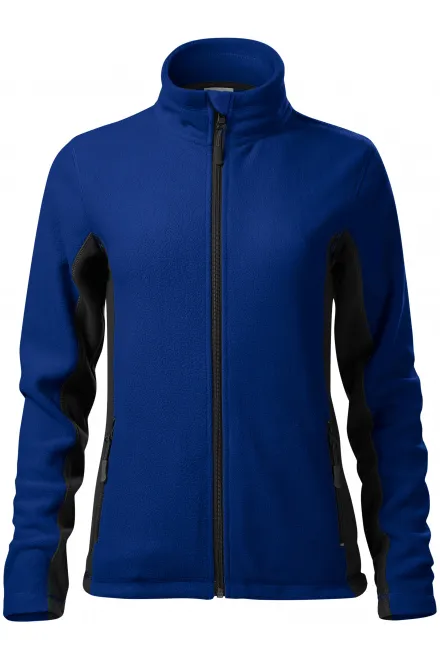 Damen Fleece-Kontrastjacke - königsblau, XS