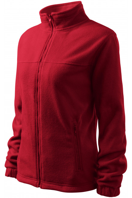 Damen Fleecejacke, marlboro rot, Sweatshirts ohne Kapuze