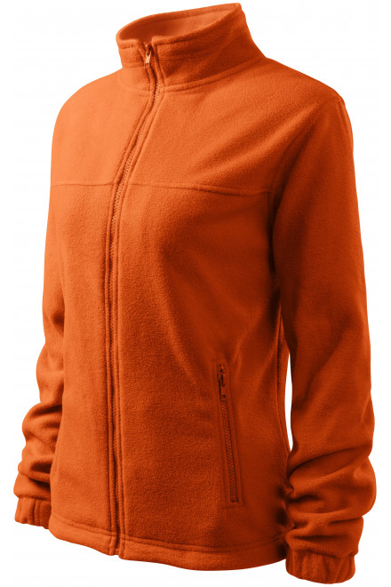 Damen Fleecejacke, orange, Damen-Sweatshirts