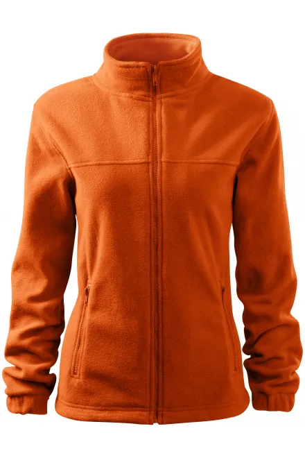 Damen Fleecejacke - orange, XS