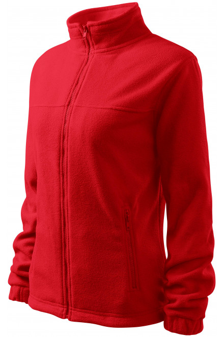 Damen Fleecejacke, rot, Damen-Sweatshirts