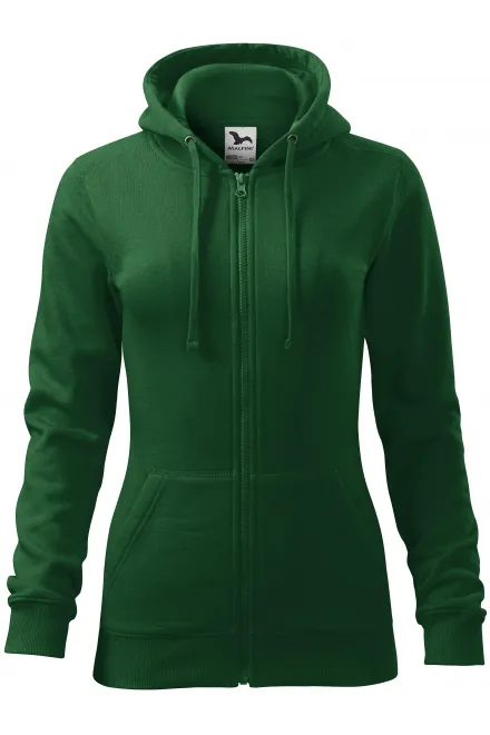Damen Hoodie mit Kapuze - Flaschengrün, M