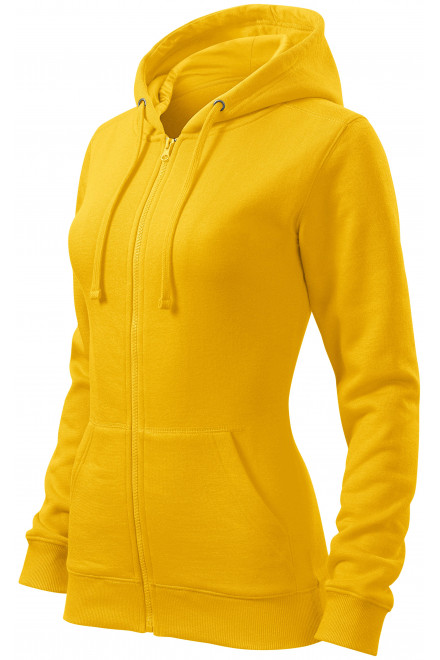 Damen Hoodie mit Kapuze, gelb, Damen-Sweatshirts