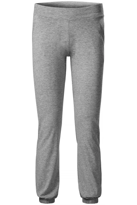 Damen Jogginghose mit Taschen - dunkelgrauer Marmor, 2XL
