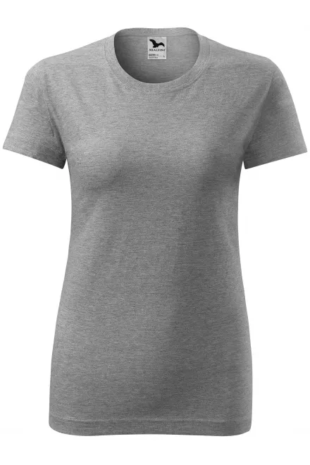 Damen klassisches T-Shirt - dunkelgrauer Marmor, S