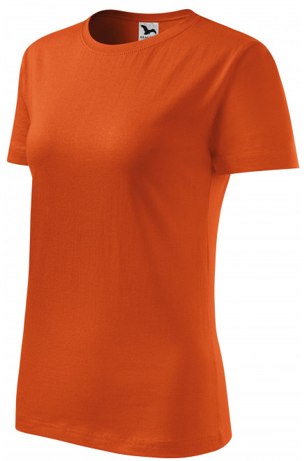 Damen klassisches T-Shirt, orange, orange T-Shirts