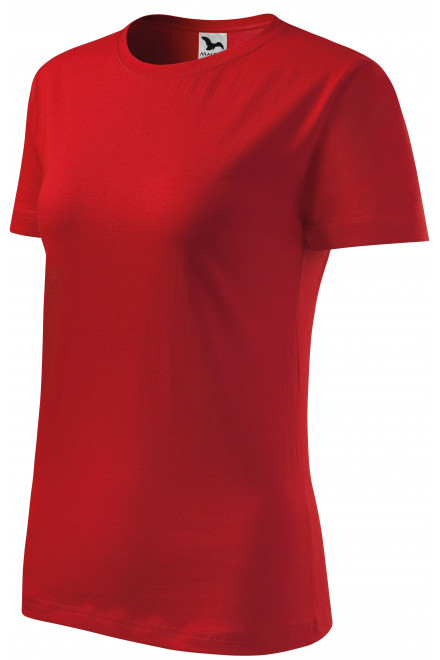 Damen klassisches T-Shirt, rot, Damen-T-Shirts