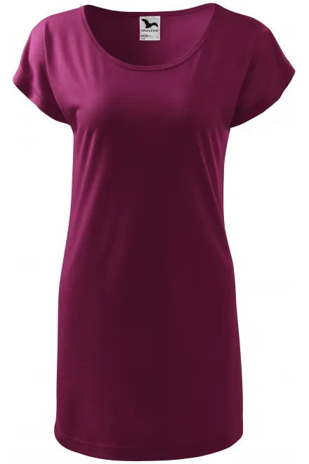 Damen langes T-Shirt/Kleid - fuchsie, L