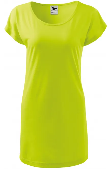 Damen langes T-Shirt/Kleid - lindgrün, L