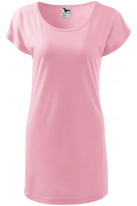 Damen langes T-Shirt/Kleid - rosa, L