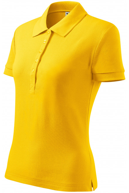 Damen Poloshirt, gelb, Damen-Poloshirts