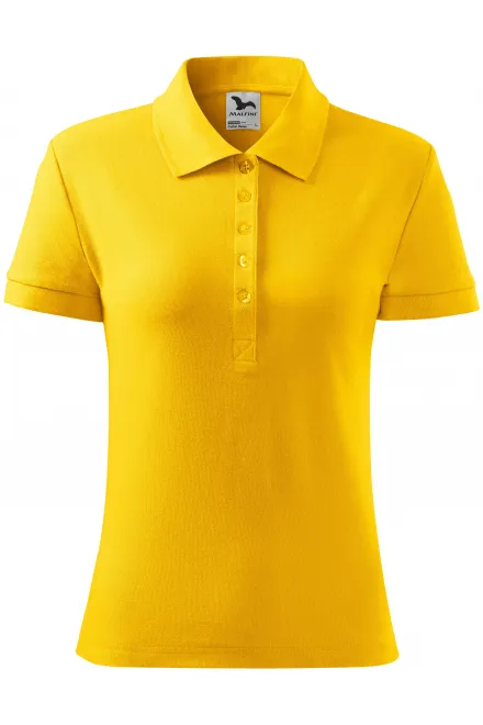 Damen Poloshirt - gelb, M