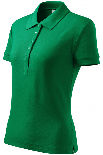 Damen Poloshirt, Grasgrün, einfarbige T-Shirts
