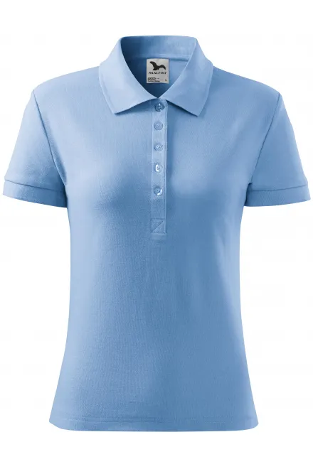 Damen Poloshirt - Himmelblau, M