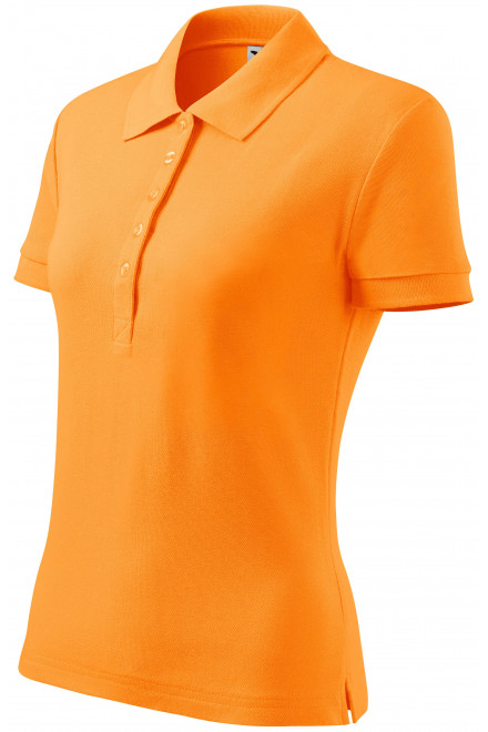 Damen Poloshirt, Mandarine