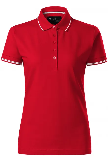 Damen Poloshirt mit kurzen Ärmeln - formula red, M