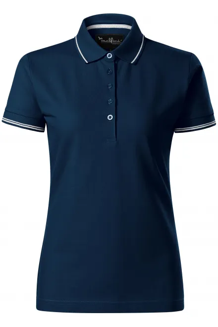 Damen Poloshirt mit kurzen Ärmeln - dunkelblau, M