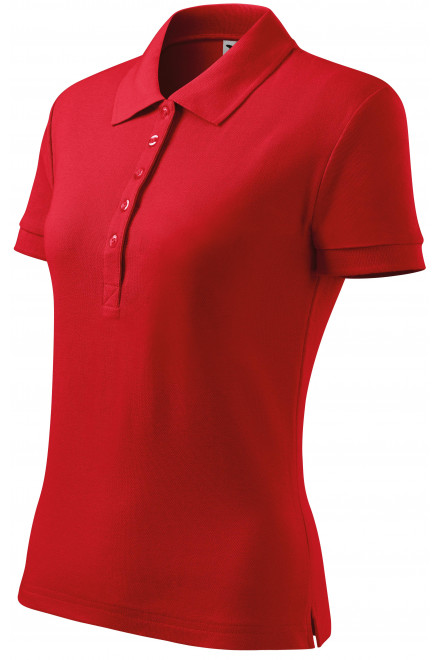 Damen Poloshirt, rot, Damen-Poloshirts
