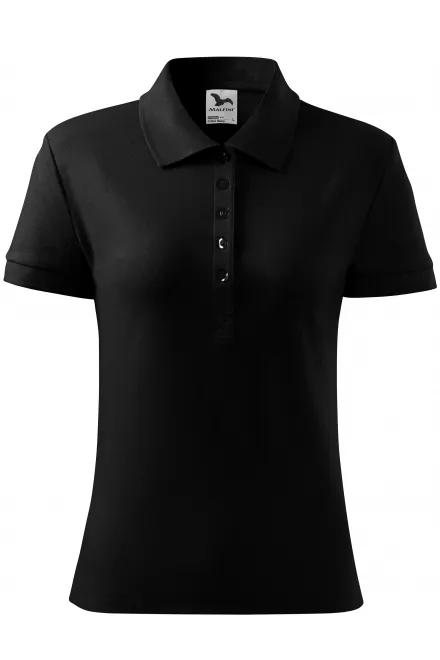 Damen Poloshirt - schwarz, M