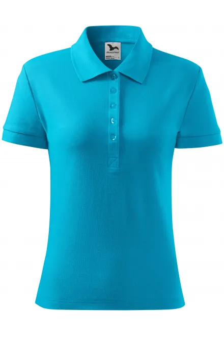 Damen Poloshirt - türkis, M