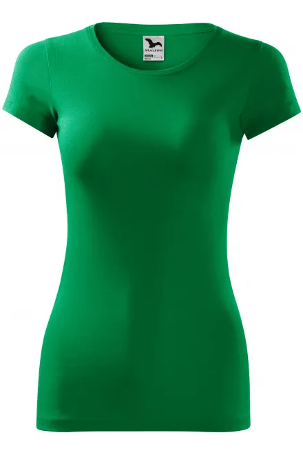 Damen Slim Fit T-Shirt - Grasgrün, XS